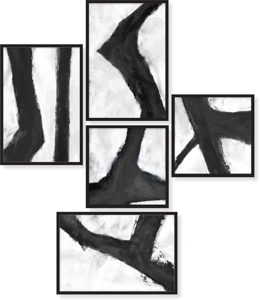 black/white framed abstract