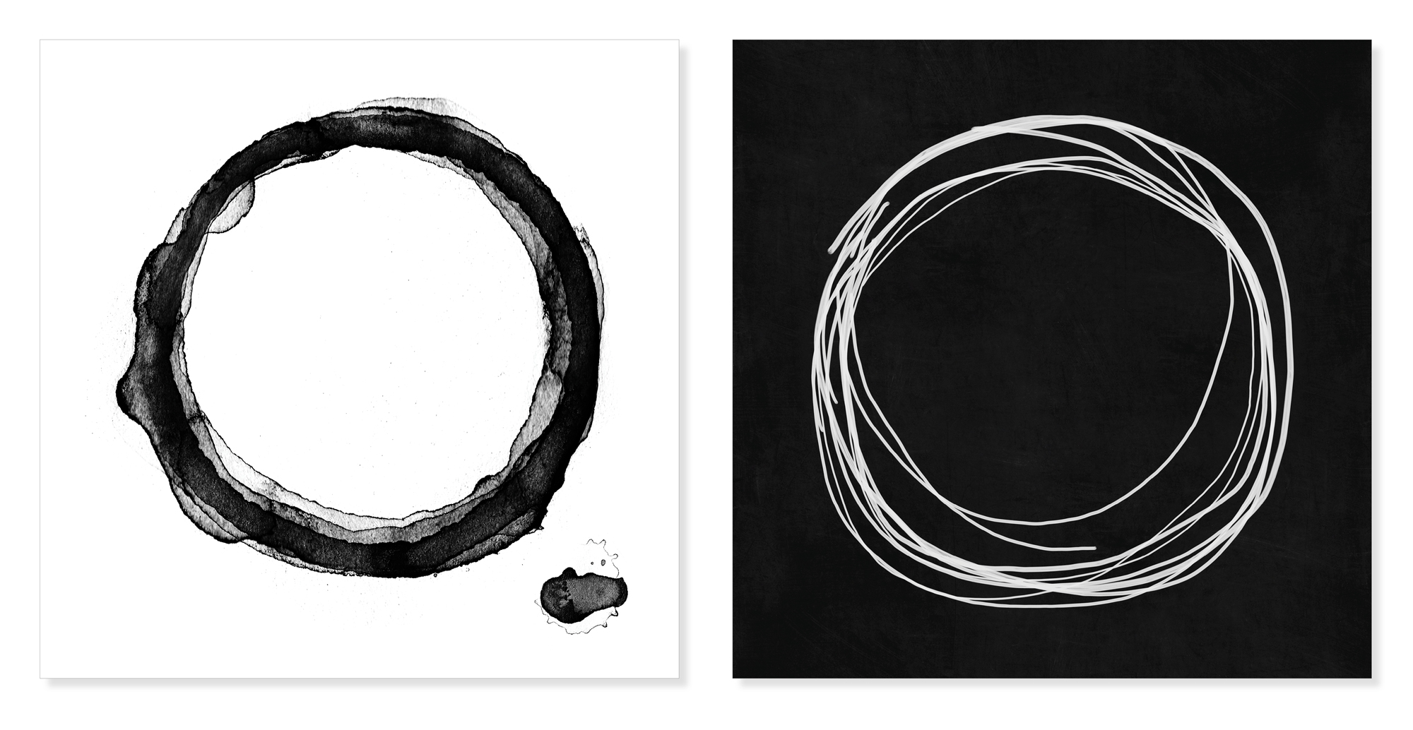 brush stroke circles